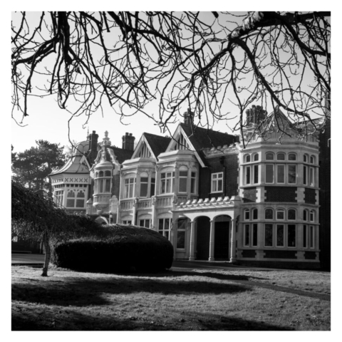 Bletchley Park country house, built in 1877 and a mixture of Victorian Gothic, Tudor, and Dutch Baroque styles