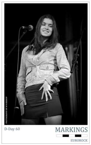 D-Day 60 Markings Series - EUROROCK A female, Dutch(?) Singer takes part in the EuroRock concert