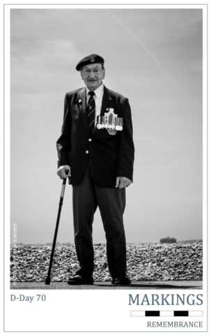 D-Day 70 Markings Series - D-Day Veteran A D-Day veteran stands on Southsea Beach - the main port from which the D-Day landings were coordinated