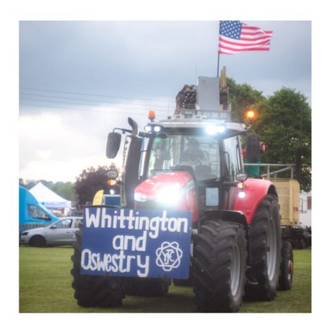Young Farmers carnival float at the Shropshire Show