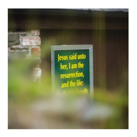 Jesus said unto... Jesus said unto... Sign outside Lords Hill Baptist Church