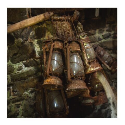 Rusty parfin lamps Rusty parfin lamps