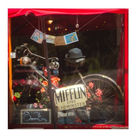 Window of the Postcard Cafe, Clun Window of the Postcard Cafe, Clun