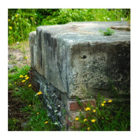 Old mine building foundation Old mine building foundation